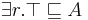\exists r.\top \sqsubseteq A